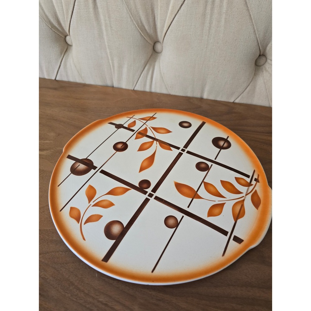 Vintage Annaburg Germany Art Deco porcelain cake plate 29.5 cm